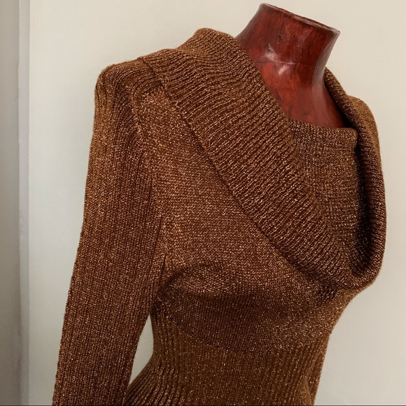 Vintage Wenjilli 70’s Coper Metallic  Knit - Picture 2 of 7